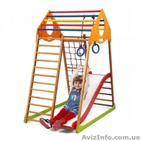 Детский спортивный комплекс для дома KindWood Plus 1 - <ro>Изображение</ro><ru>Изображение</ru> #5, <ru>Объявление</ru> #1604342