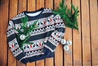 Новогодний свитер с оленями - <ro>Изображение</ro><ru>Изображение</ru> #1, <ru>Объявление</ru> #1639398