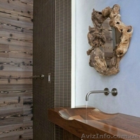 Зеркало вырезанное из среза ореха. Под заказ. - <ro>Изображение</ro><ru>Изображение</ru> #5, <ru>Объявление</ru> #1641248