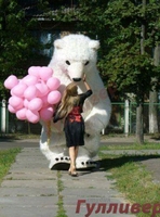 Білий Ведмедик Гіганських розмірів Аніматор на експрес привітання - <ro>Изображение</ro><ru>Изображение</ru> #2, <ru>Объявление</ru> #1724801