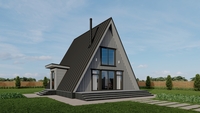Модульный дом под ключ A-Frame, Barn House, Fachwerk, Pagano - <ro>Изображение</ro><ru>Изображение</ru> #4, <ru>Объявление</ru> #1736077