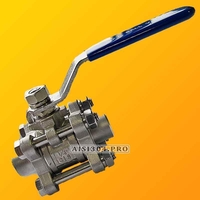 Кpaн нержавеющий приварной разборной 1/2" AISI 304  TRiNOX - <ro>Изображение</ro><ru>Изображение</ru> #1, <ru>Объявление</ru> #1742127