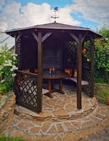 Альтанка з дерева. Деревянная беседка. Альтанка.  - <ro>Изображение</ro><ru>Изображение</ru> #8, <ru>Объявление</ru> #1592124