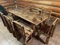 Стол з дерева. Дерев'яний стул. Комплект мебели для дачи.Садовый набор из дерева - <ro>Изображение</ro><ru>Изображение</ru> #6, <ru>Объявление</ru> #1469311