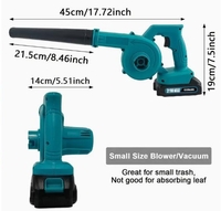 Бездротовий пилосос та повітродувка з двома акумуляторами 1300 мАг  - <ro>Изображение</ro><ru>Изображение</ru> #3, <ru>Объявление</ru> #1751563