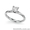 Кольцо из белого золота с бриллиантом в 1 карат #176624