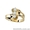 Кольцо из жёлтого золота с 3мя бриллиантами #176615