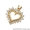 Бриллиантовый кулон-сердце #176603