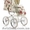 Классическая коляска Goodbaby Katarina C605 2 в 1 WMDL, белая в цветы.  #958313