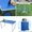 Складной столик для пикника 120х60 см,  кемпинговый стол ZZ18007-blue #1425558