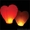 Небесный фонарик сердце высота 95 см цвет только красный #1062281