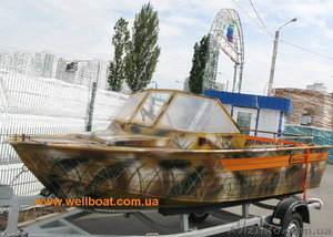 Лодка Вельбот-45м КАМУФЛЯЖ. Алюминиевая, цельносварная... - <ro>Изображение</ro><ru>Изображение</ru> #3, <ru>Объявление</ru> #44752