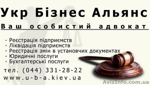 Юридические услуги от компании «Укр Бизнес Альянс». - <ro>Изображение</ro><ru>Изображение</ru> #1, <ru>Объявление</ru> #64836