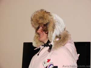 Шапка пуховик CANADA GOOSE Aviator Hat. Натуральный мех Койота. Сделано в Канаде - <ro>Изображение</ro><ru>Изображение</ru> #3, <ru>Объявление</ru> #130104