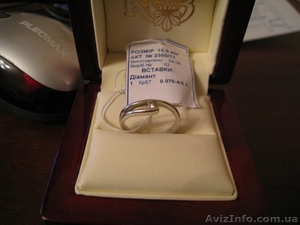Продам изящное кольцо с бриллиантом  - <ro>Изображение</ro><ru>Изображение</ru> #3, <ru>Объявление</ru> #133029
