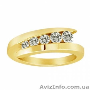 Очаровательное кольцо из жёлтого золота с бриллиантами - <ro>Изображение</ro><ru>Изображение</ru> #1, <ru>Объявление</ru> #176617