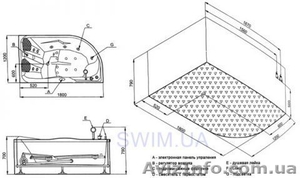 Гидромассажная ванна EAGO AM124JDCW1 R/L - <ro>Изображение</ro><ru>Изображение</ru> #2, <ru>Объявление</ru> #202020
