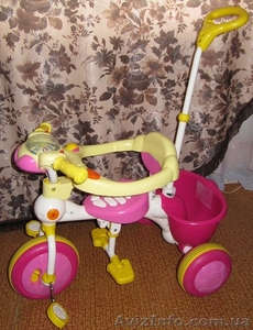 Удобный 3-х колесный велосипед ТСV, розовый с желтым: - <ro>Изображение</ro><ru>Изображение</ru> #1, <ru>Объявление</ru> #225915