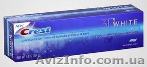 Отбеливающая зубная паста Crest 3D White Vivid Toothpaste 164g.  - <ro>Изображение</ro><ru>Изображение</ru> #1, <ru>Объявление</ru> #228253