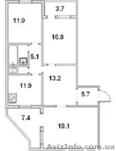 Продам 3 комнатную квартиру на Позняках - <ro>Изображение</ro><ru>Изображение</ru> #4, <ru>Объявление</ru> #303548