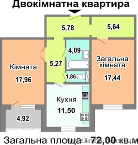 Продажа 2х комнатной в  новострое S 72кв.м,  Троещина 14 - <ro>Изображение</ro><ru>Изображение</ru> #1, <ru>Объявление</ru> #335999