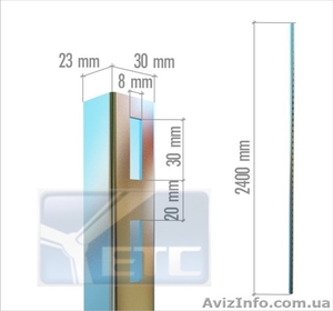 Компания "ЕТС" Профиль хромированный 2400мм - <ro>Изображение</ro><ru>Изображение</ru> #1, <ru>Объявление</ru> #379213