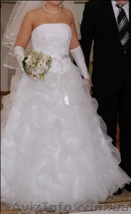 Продам свадебное платье "белоснежка" цвет белый.  - <ro>Изображение</ro><ru>Изображение</ru> #3, <ru>Объявление</ru> #385703