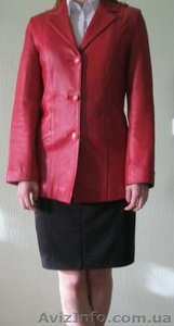 красный кожаный пиджак - <ro>Изображение</ro><ru>Изображение</ru> #1, <ru>Объявление</ru> #393064