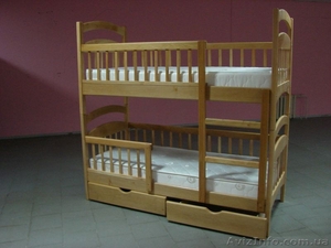 кроватки двухярусные из натурального дерева - <ro>Изображение</ro><ru>Изображение</ru> #10, <ru>Объявление</ru> #420814