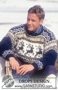  Вязаный мужской  свитер  с оленями  - <ro>Изображение</ro><ru>Изображение</ru> #1, <ru>Объявление</ru> #481588