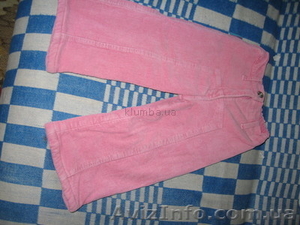 Продам штанишки для девочки вельветовые утепленные 