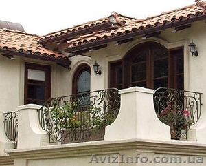 Балконы и балконные ограждения из черного металла, с коваными элемента - <ro>Изображение</ro><ru>Изображение</ru> #1, <ru>Объявление</ru> #529936