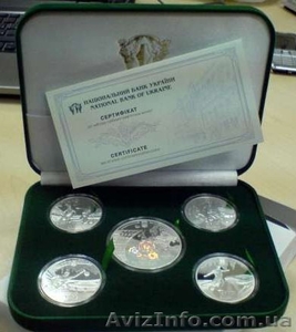 Набор монет ЕВРО 2012, серебро, футляр НБУ + бонус - <ro>Изображение</ro><ru>Изображение</ru> #1, <ru>Объявление</ru> #597382