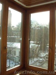 Деревянные балконные блоки, балконная дверь, выход на балкон - <ro>Изображение</ro><ru>Изображение</ru> #5, <ru>Объявление</ru> #609926