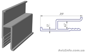 Алюминиевый профиль для натяжных потолков  - <ro>Изображение</ro><ru>Изображение</ru> #2, <ru>Объявление</ru> #631668
