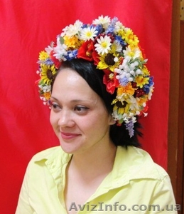 Венок украинский, венок из цветов, веночек на голову - <ro>Изображение</ro><ru>Изображение</ru> #3, <ru>Объявление</ru> #684128