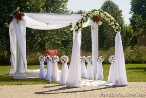 Прокат свадебной арки,дорожка на свадьбу,прокат стоек,банты на стулья,флористика - <ro>Изображение</ro><ru>Изображение</ru> #9, <ru>Объявление</ru> #687907