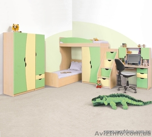 Детская б/у, детская модульная система, двухъярусная кровать - <ro>Изображение</ro><ru>Изображение</ru> #1, <ru>Объявление</ru> #678655