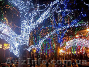 украшение деревьев фасада,новогодняя иллюминация,световое оформление  - <ro>Изображение</ro><ru>Изображение</ru> #3, <ru>Объявление</ru> #712207