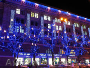 украшение деревьев фасада,новогодняя иллюминация,световое оформление  - <ro>Изображение</ro><ru>Изображение</ru> #4, <ru>Объявление</ru> #712207
