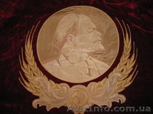 Флаг бархатный с символикой СССР.  - <ro>Изображение</ro><ru>Изображение</ru> #7, <ru>Объявление</ru> #736052