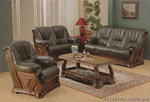 Продаю шикарную кожаную мягкую мебель из цельного дуба  - <ro>Изображение</ro><ru>Изображение</ru> #3, <ru>Объявление</ru> #755477