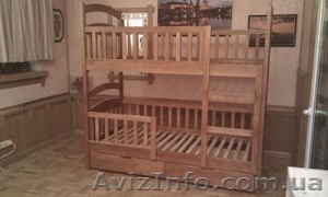 Выгодное предложение от завода-изготовителя! Детские двухъярусные кровати из нат - <ro>Изображение</ro><ru>Изображение</ru> #3, <ru>Объявление</ru> #757522