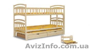 Выгодное предложение от завода-изготовителя! Детские двухъярусные кровати из нат - <ro>Изображение</ro><ru>Изображение</ru> #5, <ru>Объявление</ru> #757522
