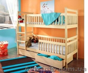 Выгодное предложение от завода-изготовителя! Детские двухъярусные кровати из нат - <ro>Изображение</ro><ru>Изображение</ru> #6, <ru>Объявление</ru> #757522
