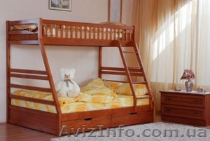Выгодное предложение от завода-изготовителя! Детские двухъярусные кровати из нат - <ro>Изображение</ro><ru>Изображение</ru> #7, <ru>Объявление</ru> #757522