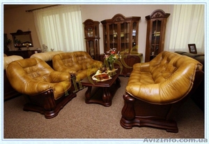 Продаю шикарную кожаную мягкую мебель из цельного дуба  - <ro>Изображение</ro><ru>Изображение</ru> #5, <ru>Объявление</ru> #755477