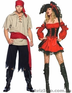 Мужской карнавальный костюм Пирата-Головореза и  костюм Королевы Пиратки - <ro>Изображение</ro><ru>Изображение</ru> #1, <ru>Объявление</ru> #764680
