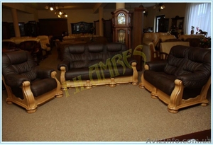 Продаю шикарную кожаную мягкую мебель из цельного дуба  - <ro>Изображение</ro><ru>Изображение</ru> #7, <ru>Объявление</ru> #755477