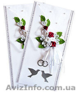 Свадебные открытки ручной работы